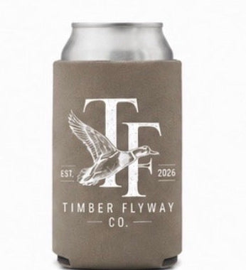 Timber Flyway Co. Koozie Taupe